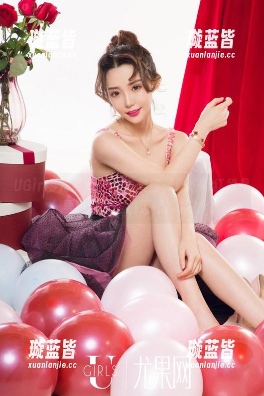 UGirls尤果网 - 全套美照，周妍希红裙是要设立什么挑逗标准吗？