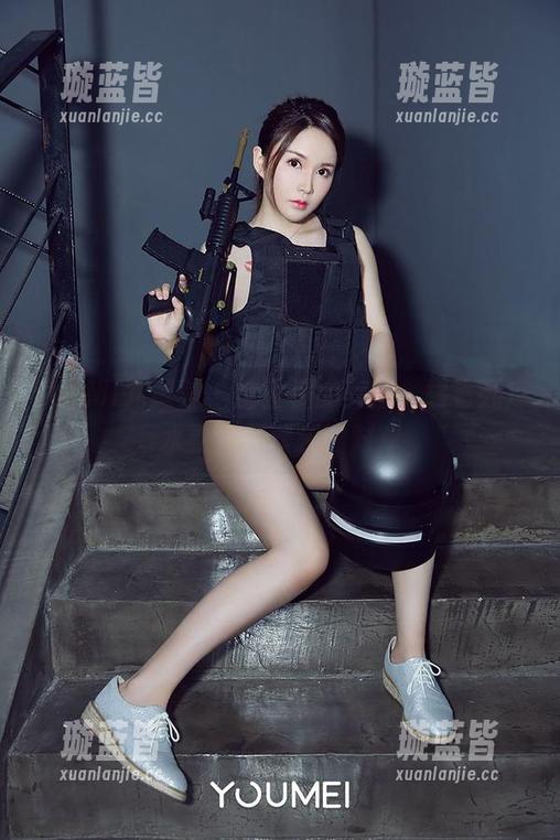 YouMi尤蜜荟 - 沈蜜桃的美图，载着死库水飘到了欢乐的对岸
