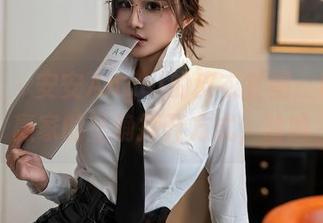 星颜社 – 安安Angel的皮衣套图：时人生赢家的正确打开方式，哈哈
