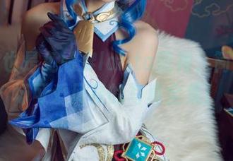 看阿包也是兔娘穿lolita蓝裙，简直是一场可爱风暴的写真全集！